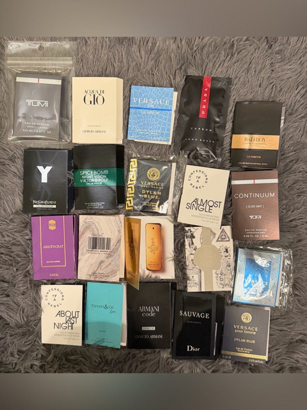 Assorted Man’s Designer Fragrance samples